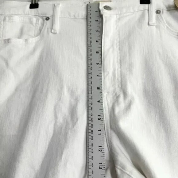Madewell Women's Straight Leg Jeans - White - Picture 13 of 14